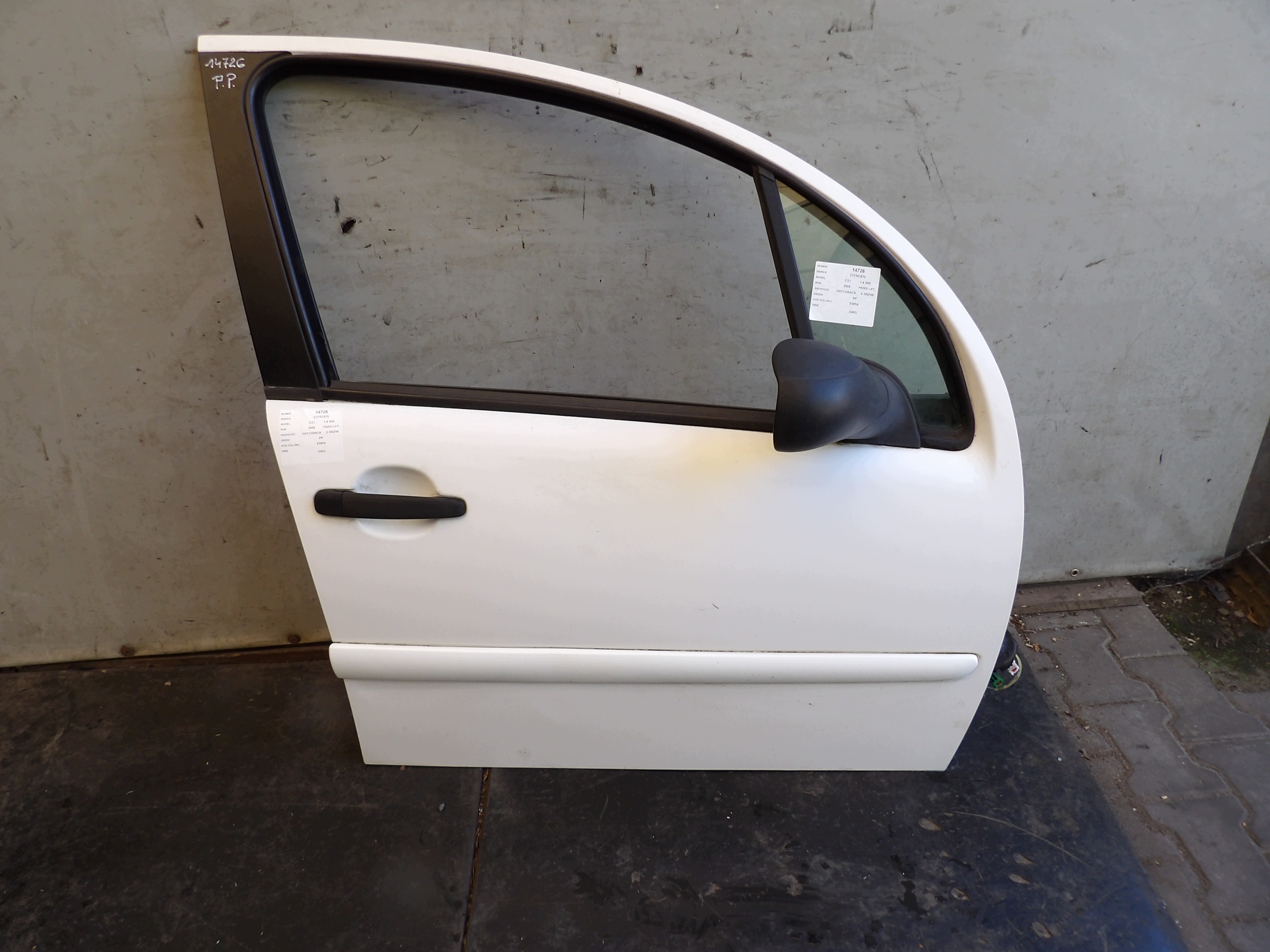Citroen C3 door front right EWPA