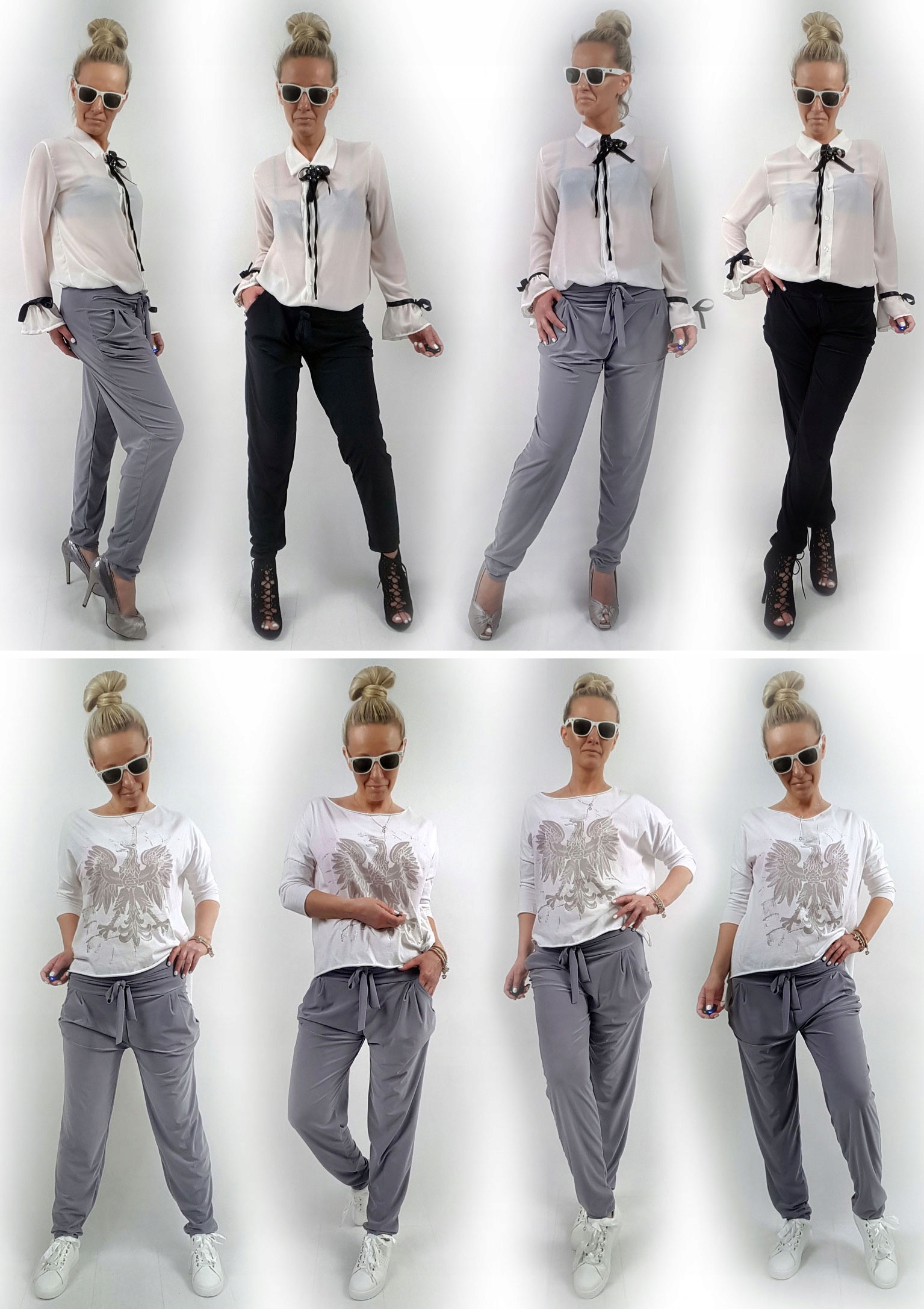 SPODNIE HAREMKI CYGARETKI BRYCZESY ALLADYNKI BAGGY Materiał dominujący poliester