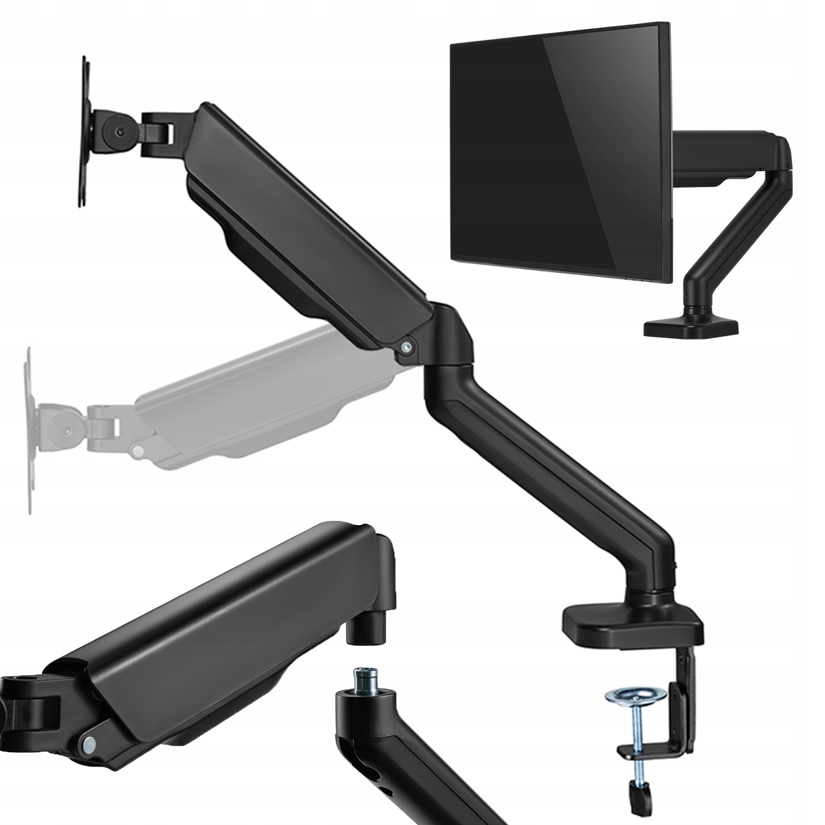 Upevnění držáku ramene monitoru na monitor k psacímu stolu Lg Elgato 32UN880K-B