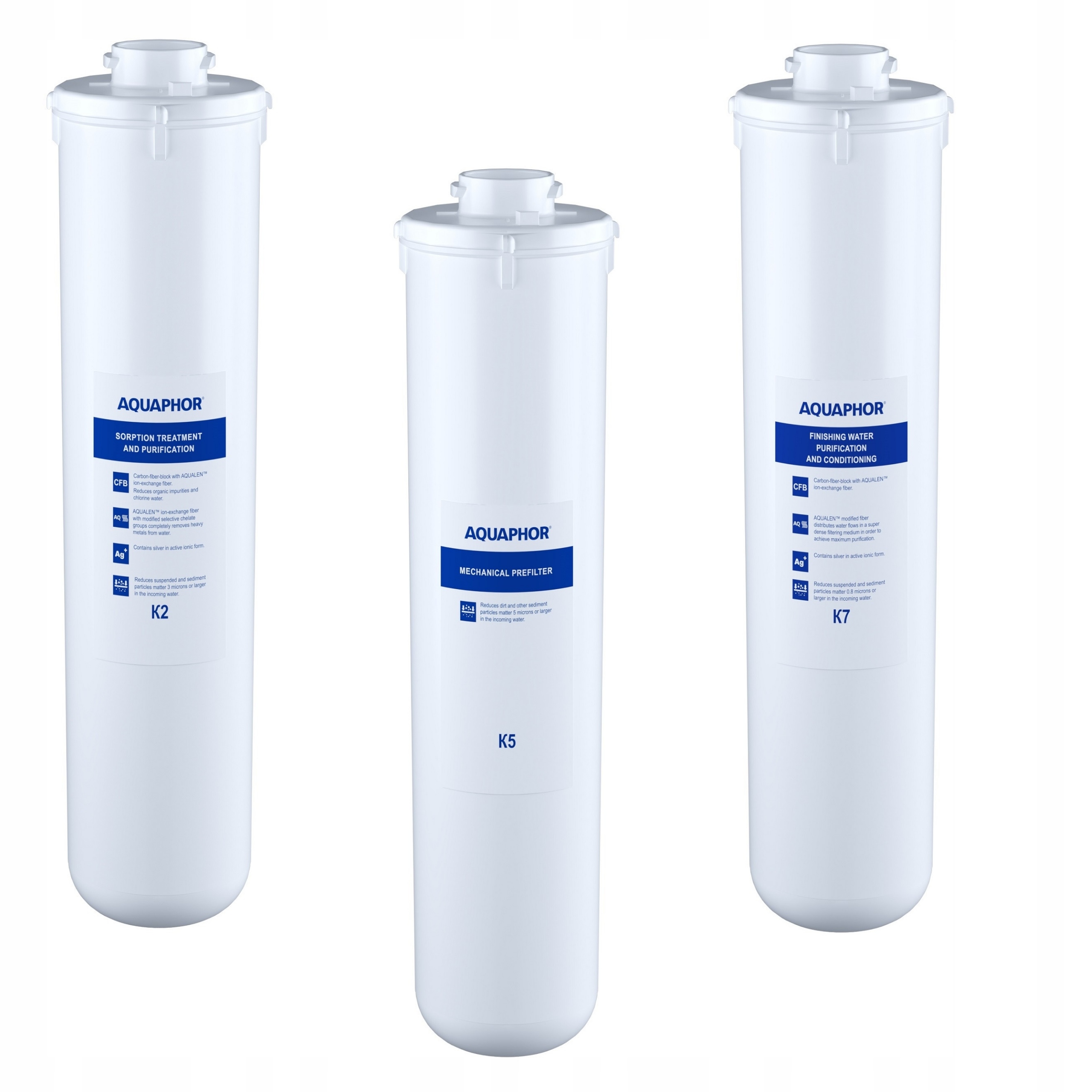 Sada 3 filtračních vložek Aquaphor K2, K5, K7M