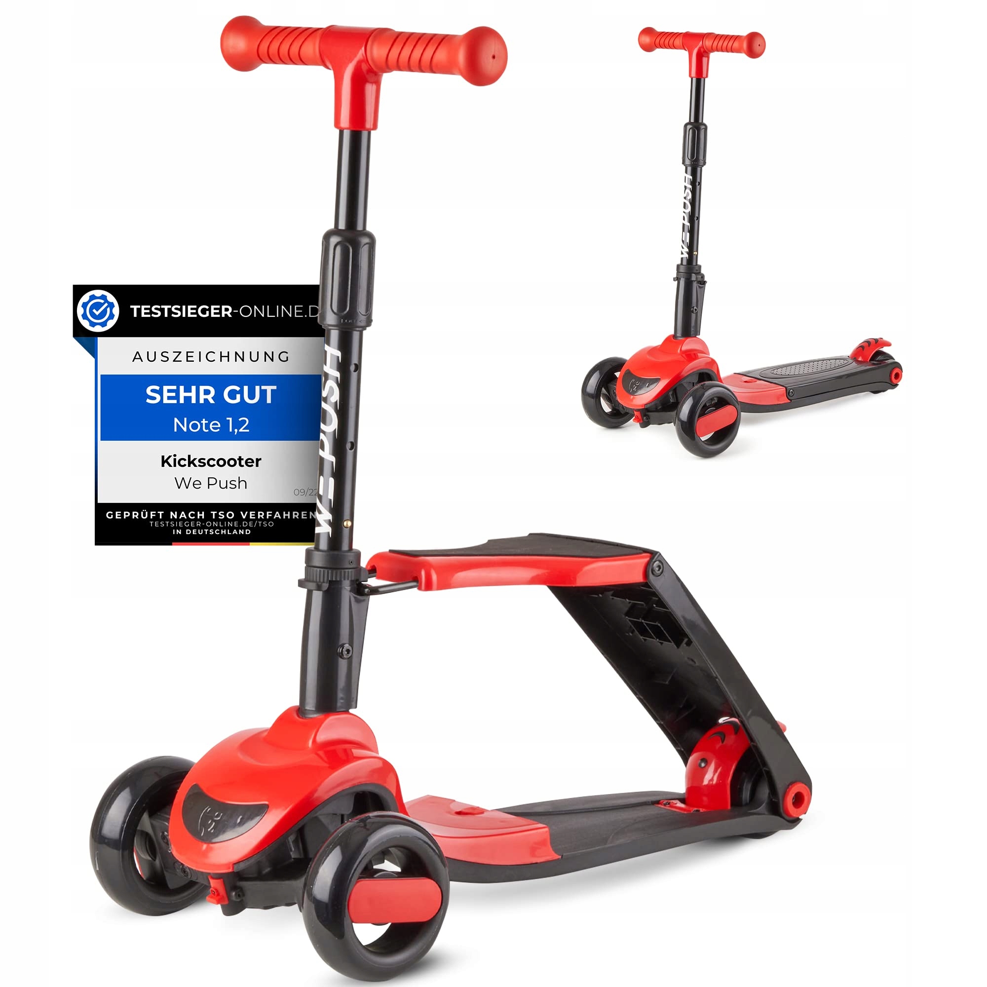 P250 WePush Hulajnoga trójkołowa dziecięca regulowana 2 w 1