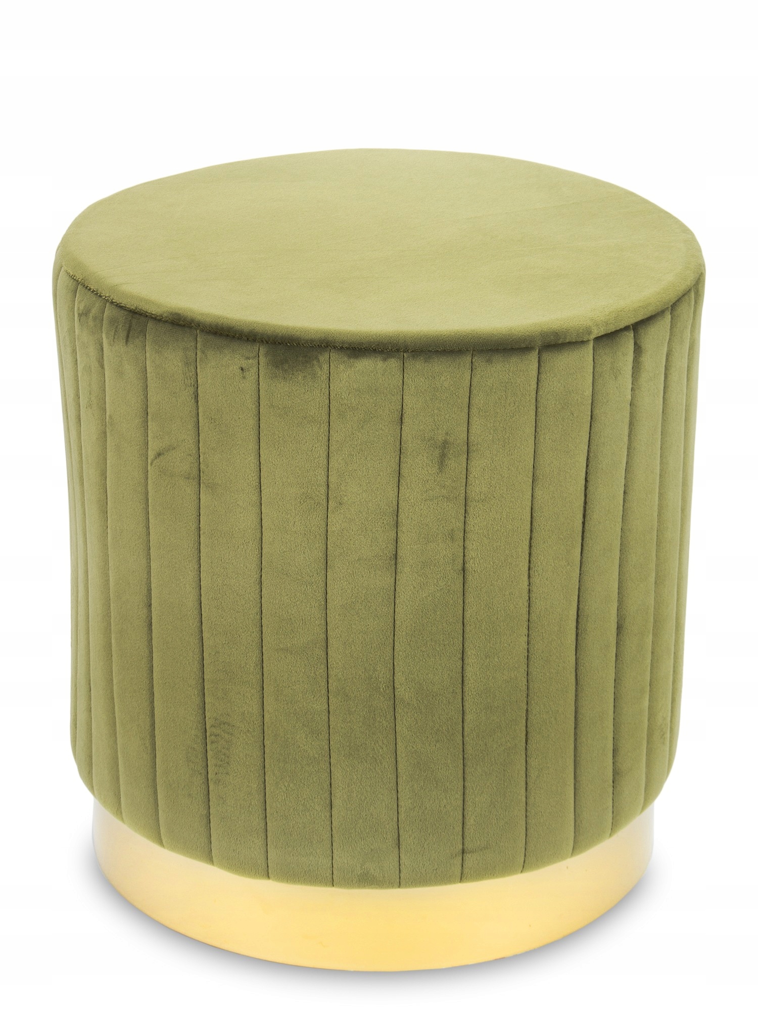 PUFA SIEDZISKO PODNÓŻEK ZIELONY ZŁOTY GLAMOUR