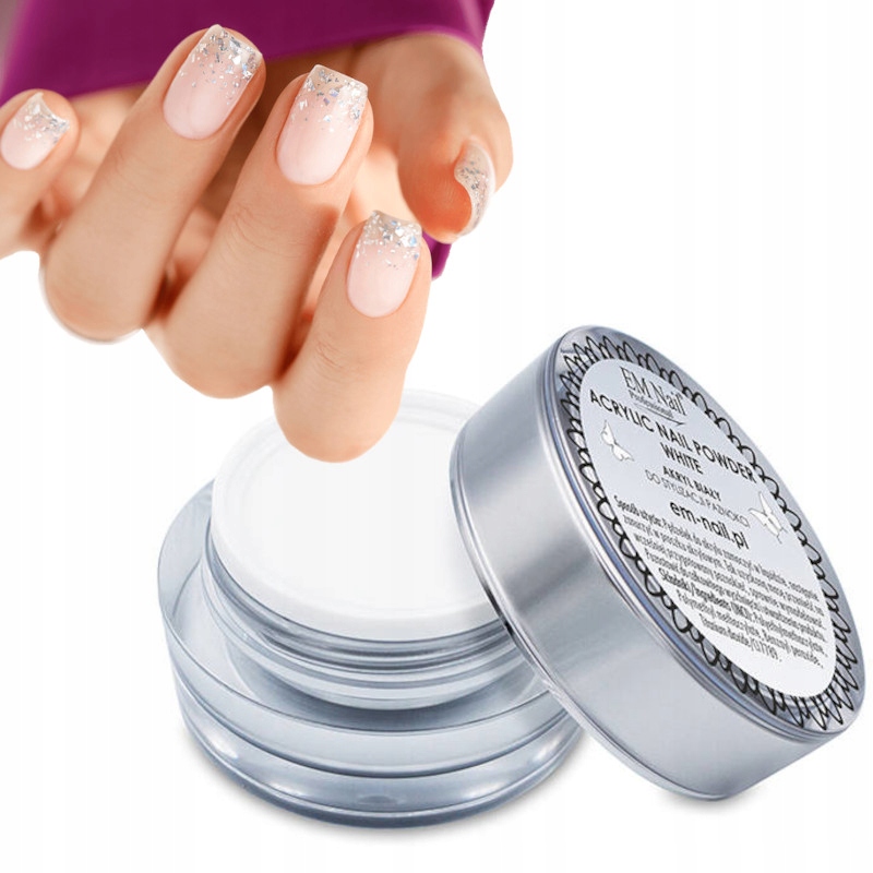 EM Nail Paznokcie Akryl Puder Proszek 20g Biały