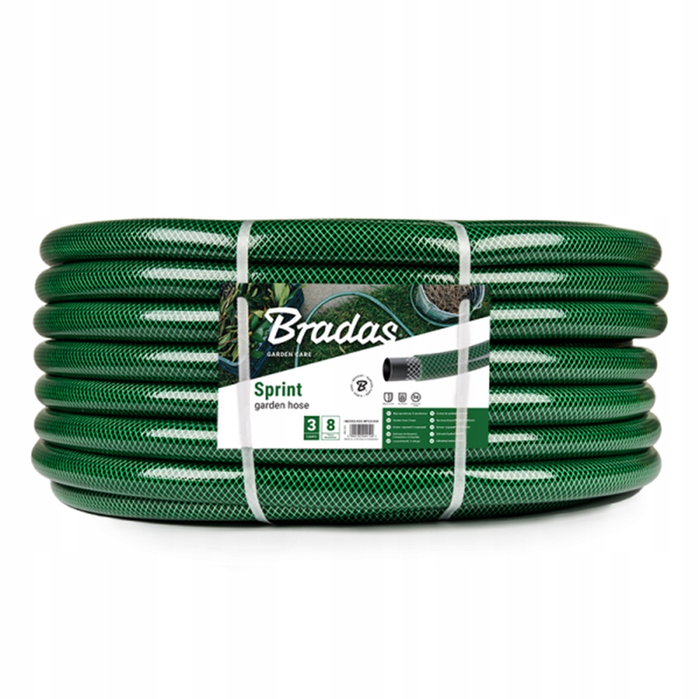 Zahradní hadice 1/2'' 50 m zelená 3-vrstvá, silná