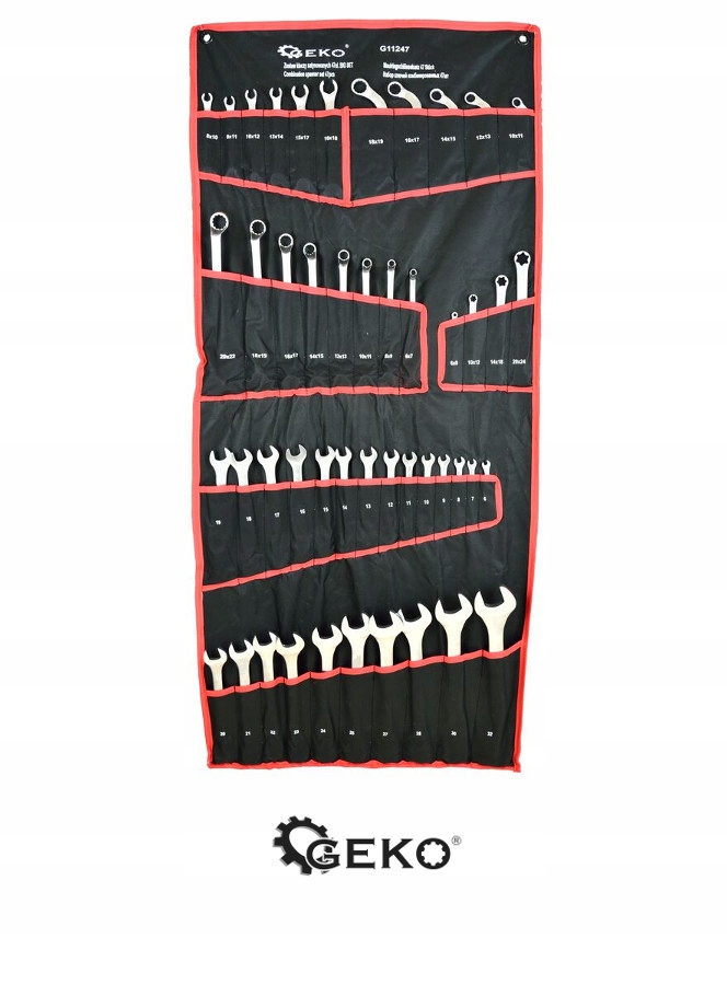 Набор гаечных ключей CRV 47E GEKO