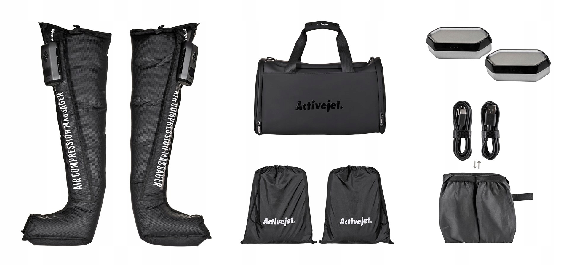 Activejet Masażer Kompresyjny Nóg S Presoterapia Drenaż Bezprzewodowy