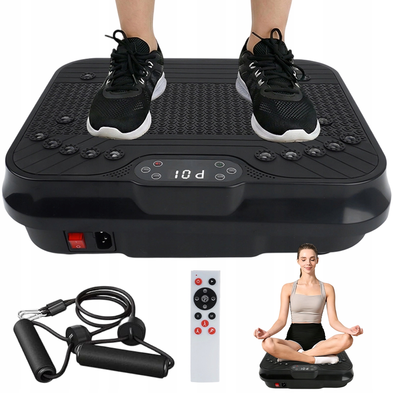 Kompaktowa Platforma Wibracyjna Fitness Z Linkami I Sterowaniem