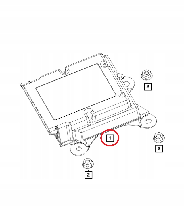 CHRYSLER PACIFICA MODUŁ SENSOR PODUSZEK AIRBAG Producent części Chrysler OE