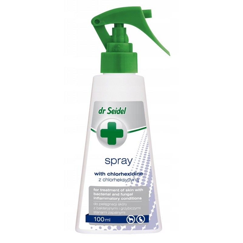 

Dr Seidel Spray chorheksydyną na skórę pies 100ml