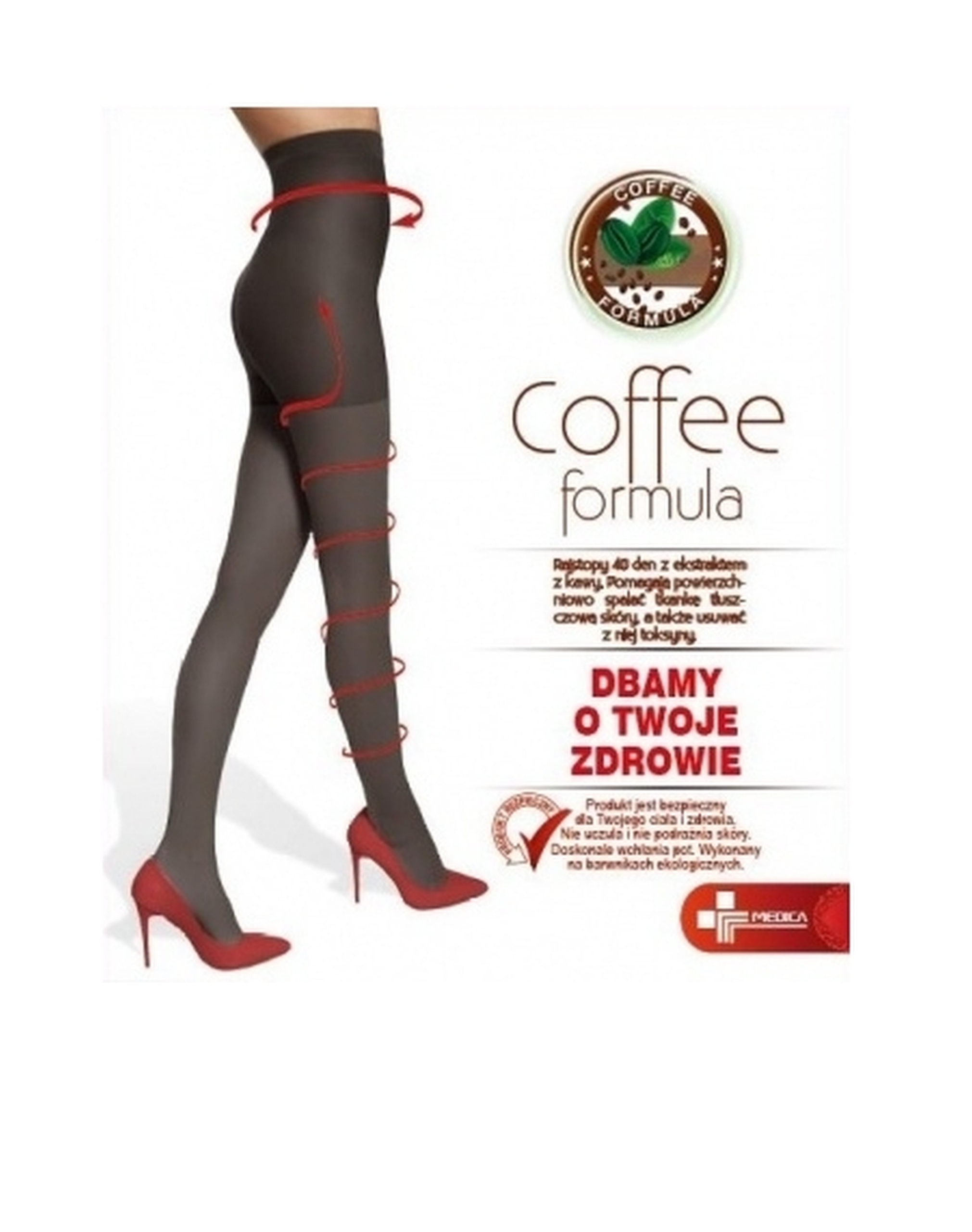 

Rajstopy Wyszczuplające ekstrakt kawy 40den Adrian