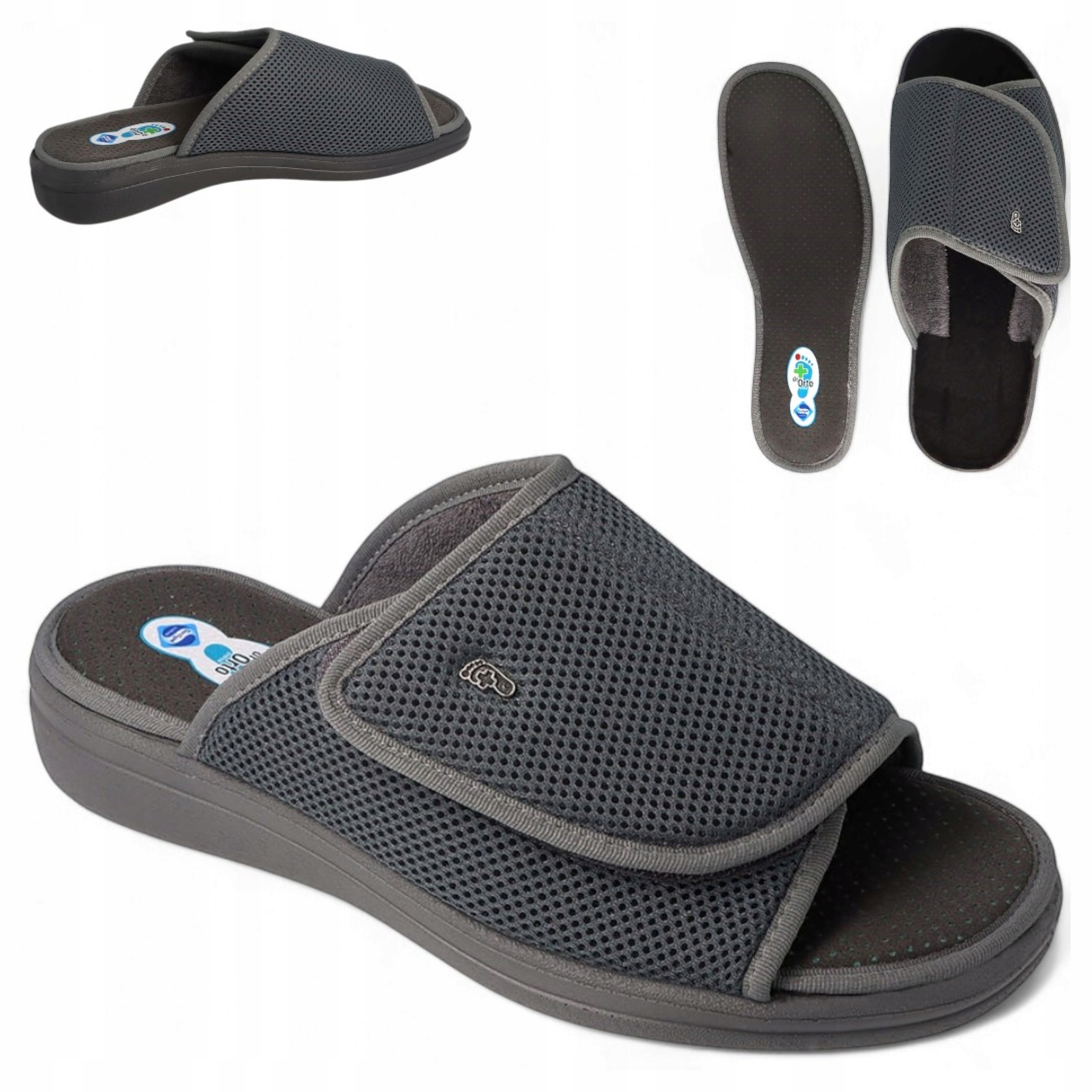 Pohodlné Pánské Pantofle Papuče 43 Na Suchý Zip Dr Orto Zdravotní