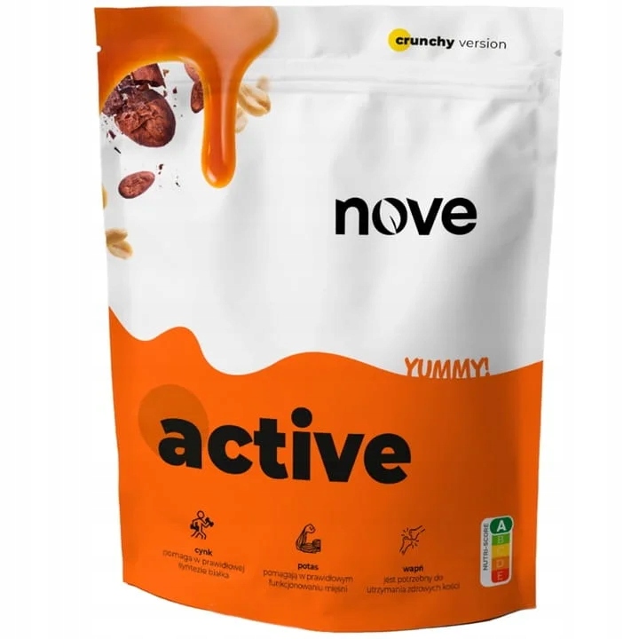 Jídlo v prášku Šejk na pití Nove Active Yummy! 1,5 kg Karamel