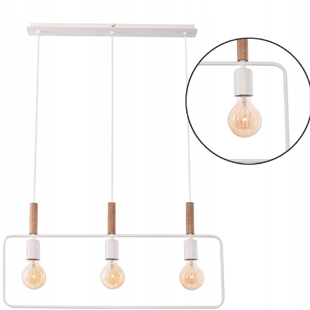 Moderní bílá závěsná Lampa Lustrová