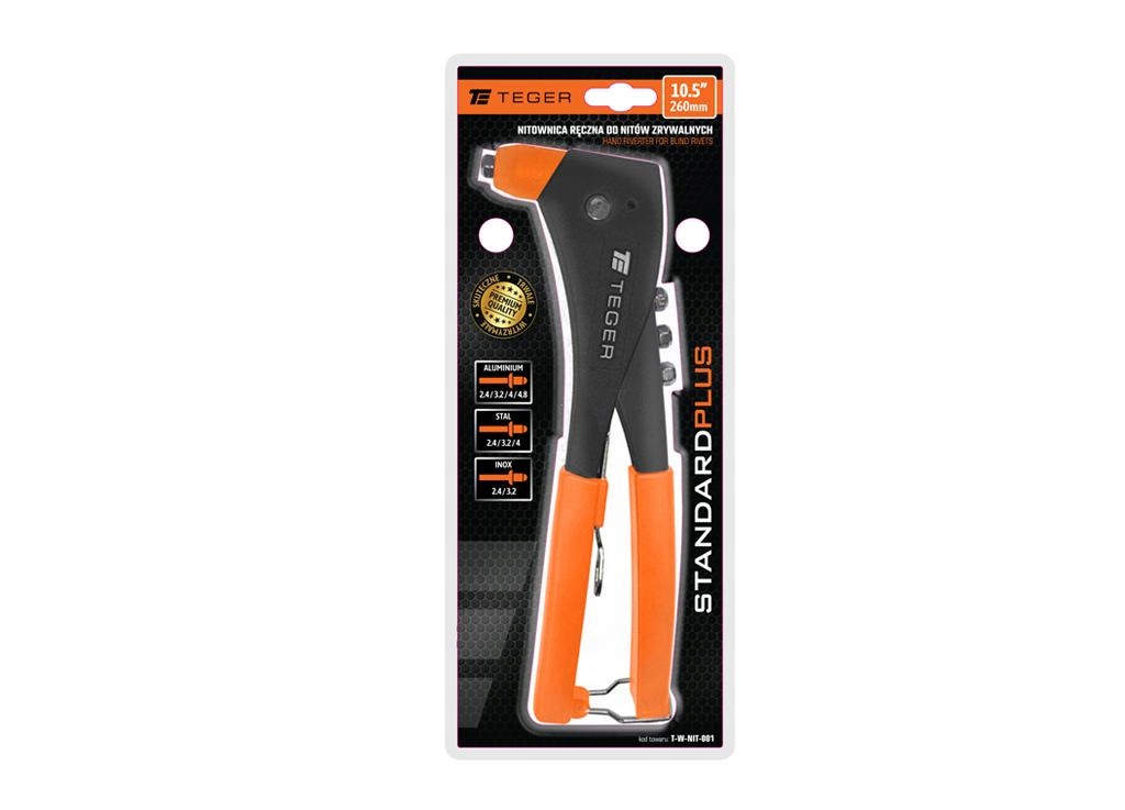 Nitownica ręczna do nitów zrywalnych Standard Plus 10.5"/260mm Teger