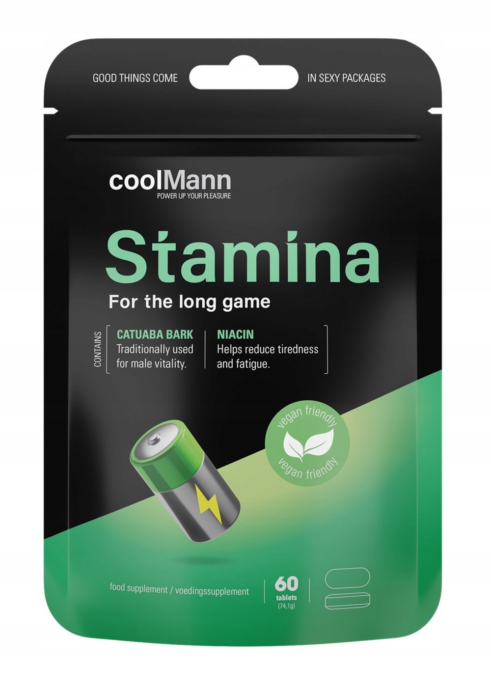 Doplněk stravy pro muže Catuaba Tribulus Ginkgo 60 kapslí