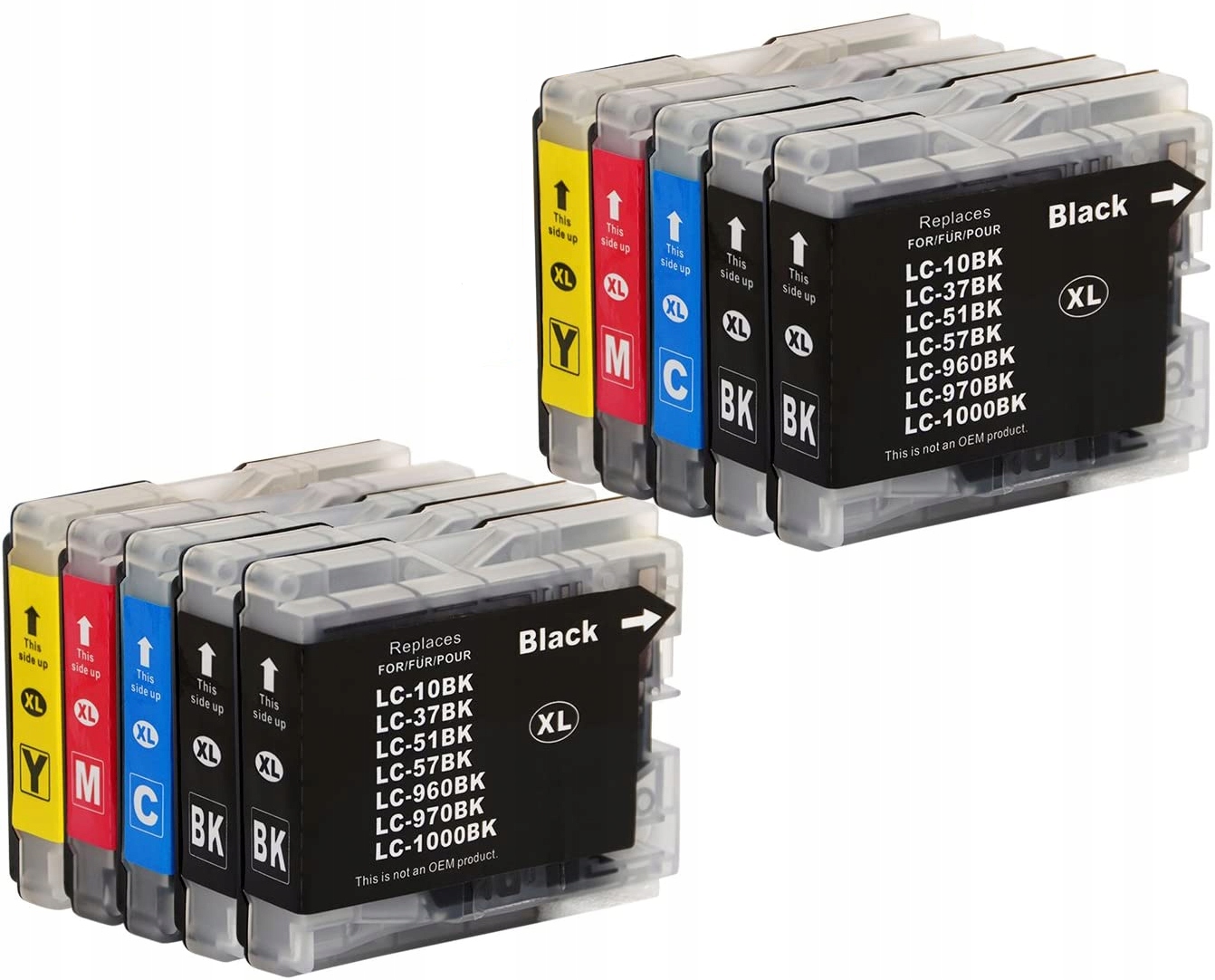 

10x Tusze Do LC970 LC1000 DCP-135C 130C 150C 357C
