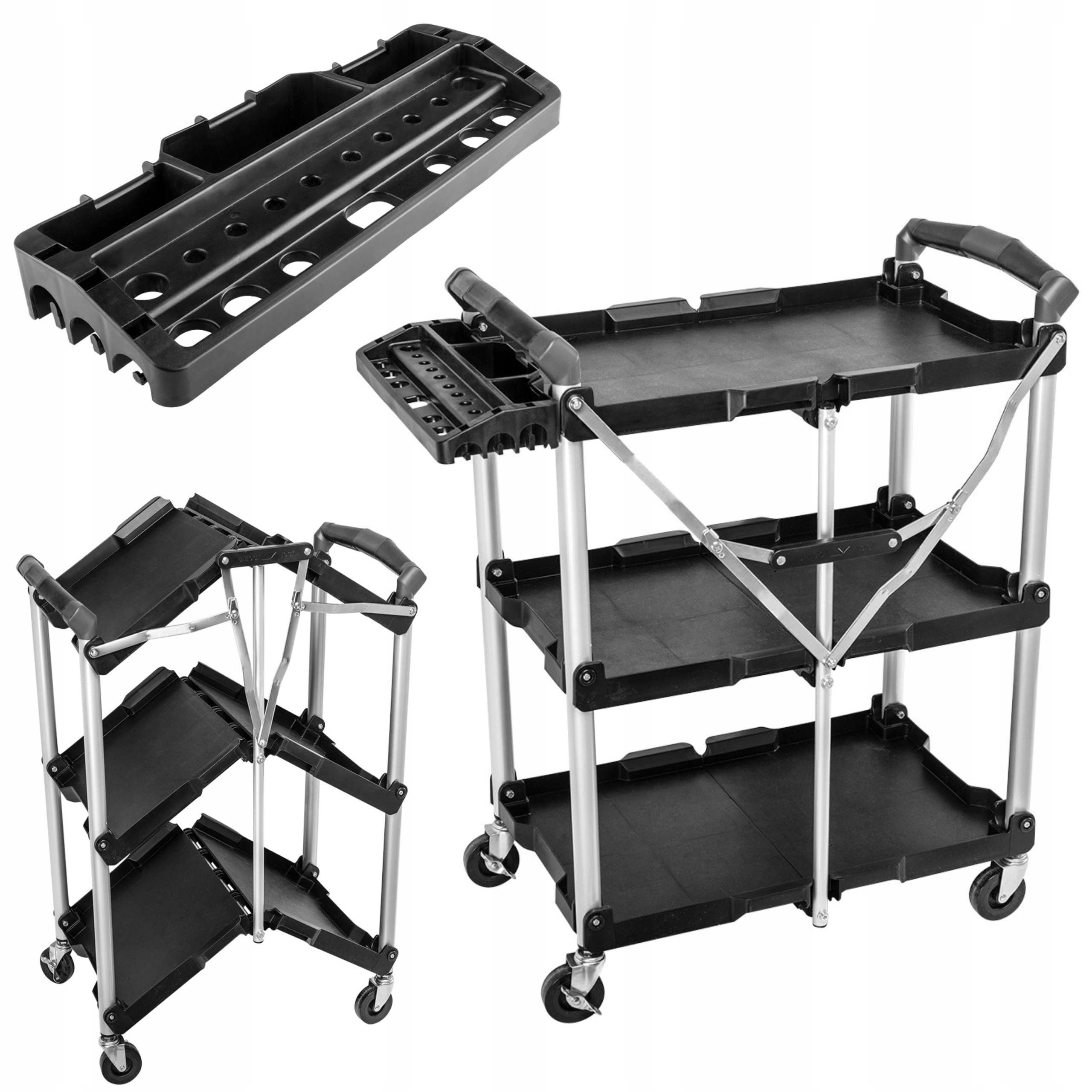 

Neo Wózek Warsztatowy Narzędziowy 3 Półki Składany