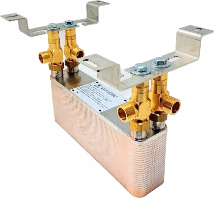 Wymiennik ciepła 60 płytowy 65kW Nordic Tec 3/4'' ze wspornikiem ściennym