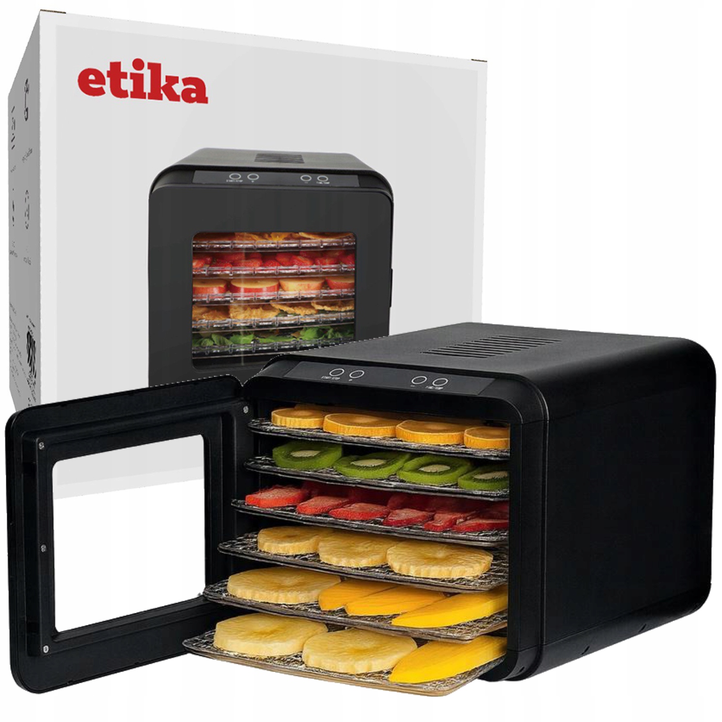 Duża Mocna Suszarka Spożywcza Do Grzybów Owoców Warzyw 6 Sit