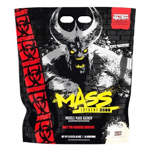 Mutant Mass Xxxtreme 5450G Gainer Doplněk Stravy Bílkoviny Sacharidy Svalová Hmota
