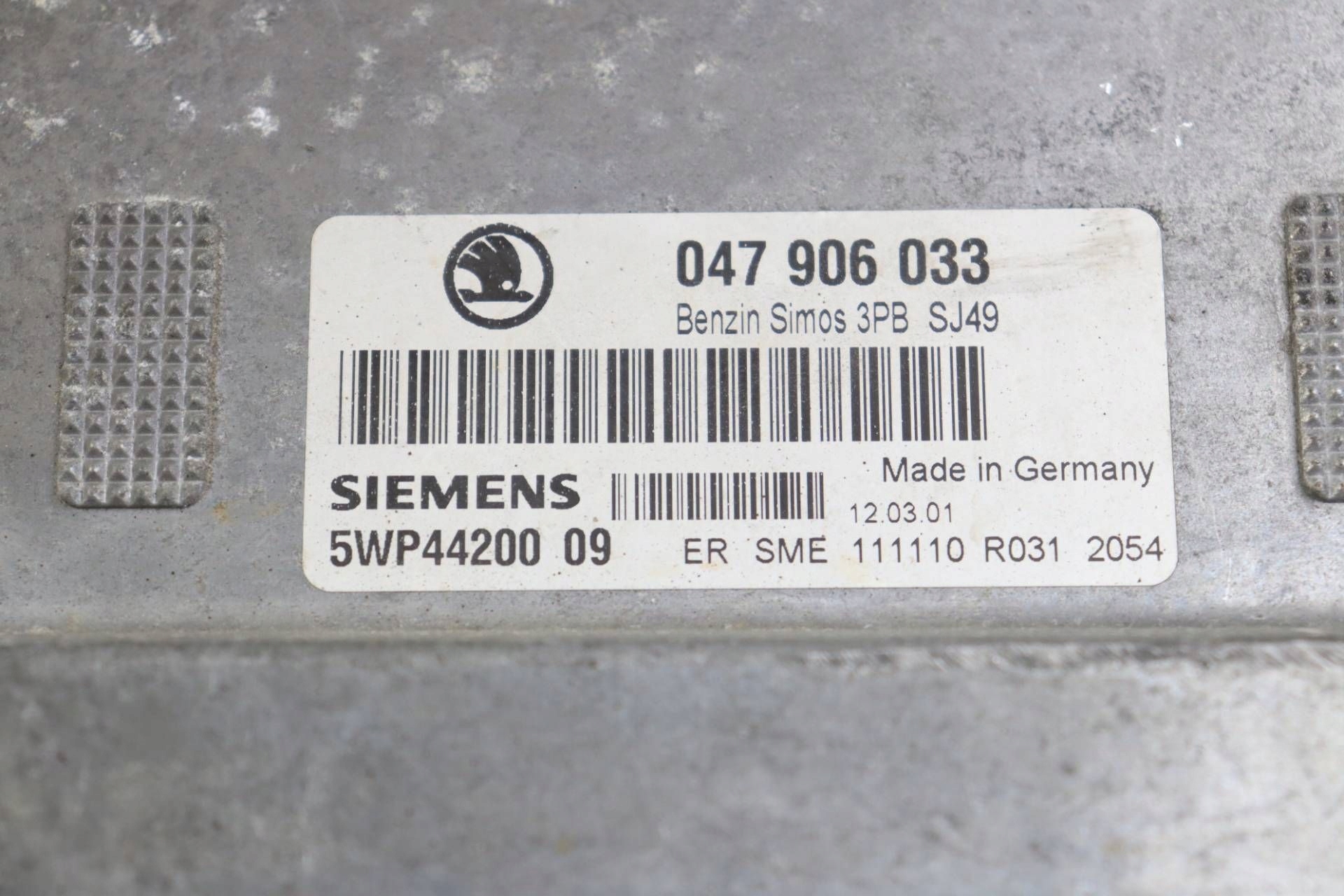 SKODA FABIA e modulo Centralina Motore ECU 1.4 MPI 047906033