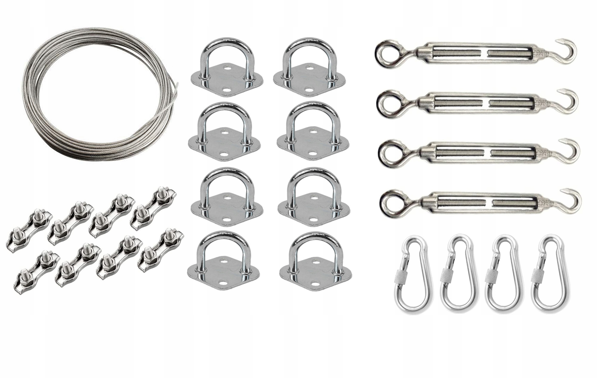 Montážní Sada Pro Plachtu, Horizontální Roletu, Háky 4 L