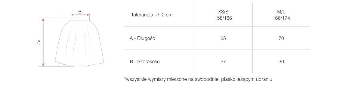 PACZKA ROMANTYCZNA BALETOWA SPÓDNICA Z3 PB M/L Kolor biały