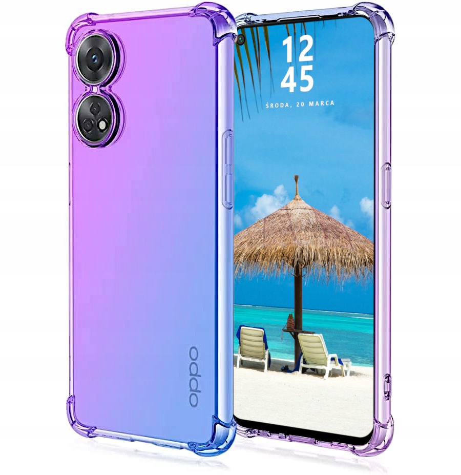 

Etui Aurora-shock Color Do Oppo Reno 8T Szkło