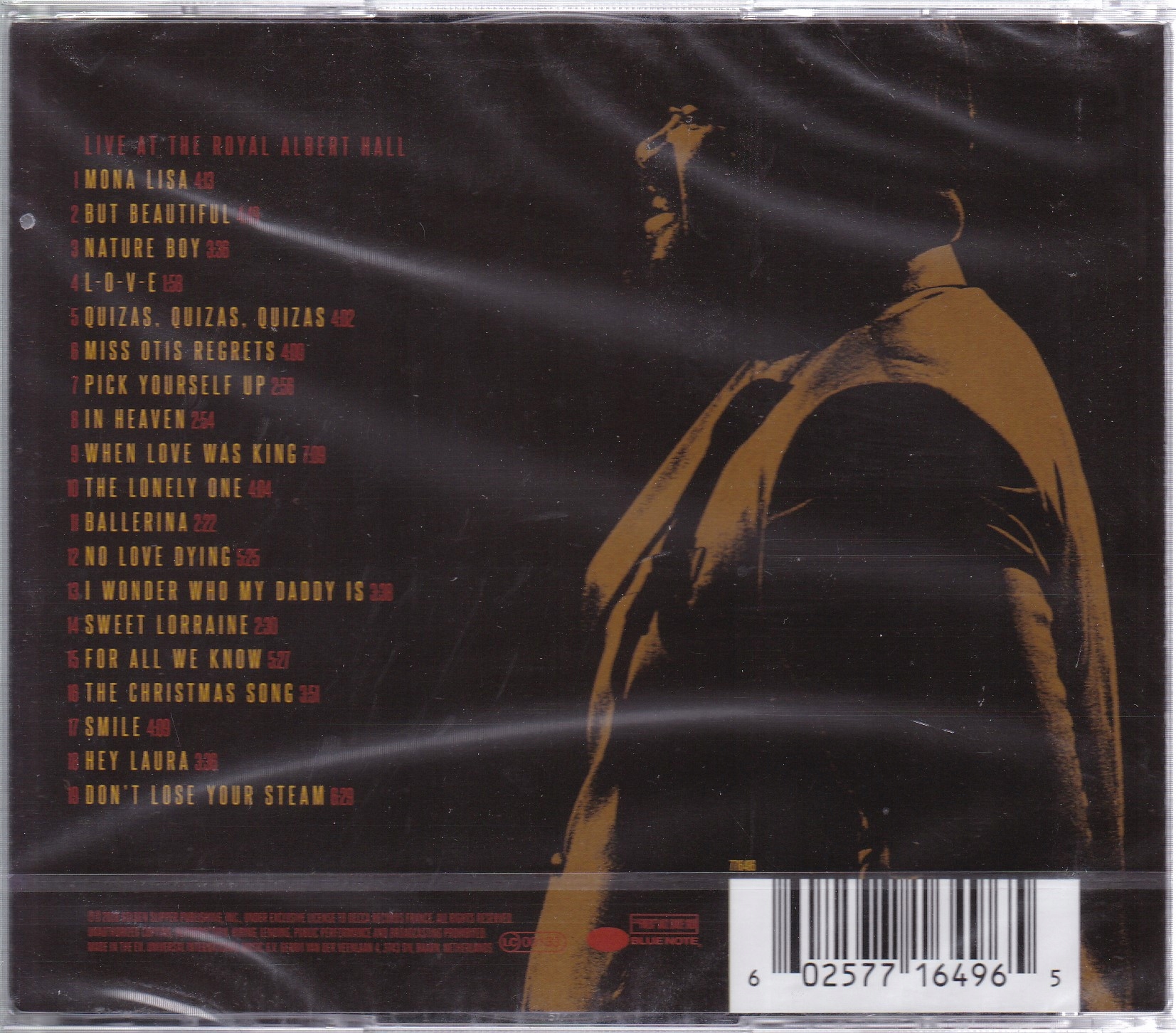 Gregory Porter One Night Only Live Royal Albert Hall CD+DVD 2018