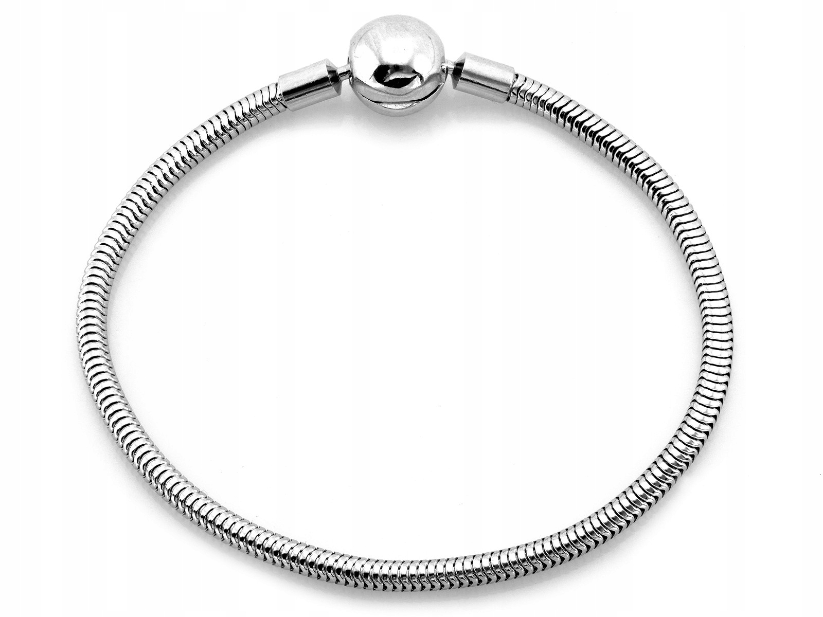 Dámský náramek ze stříbra 925 pro Charms, silné efektní lanko jako dárek