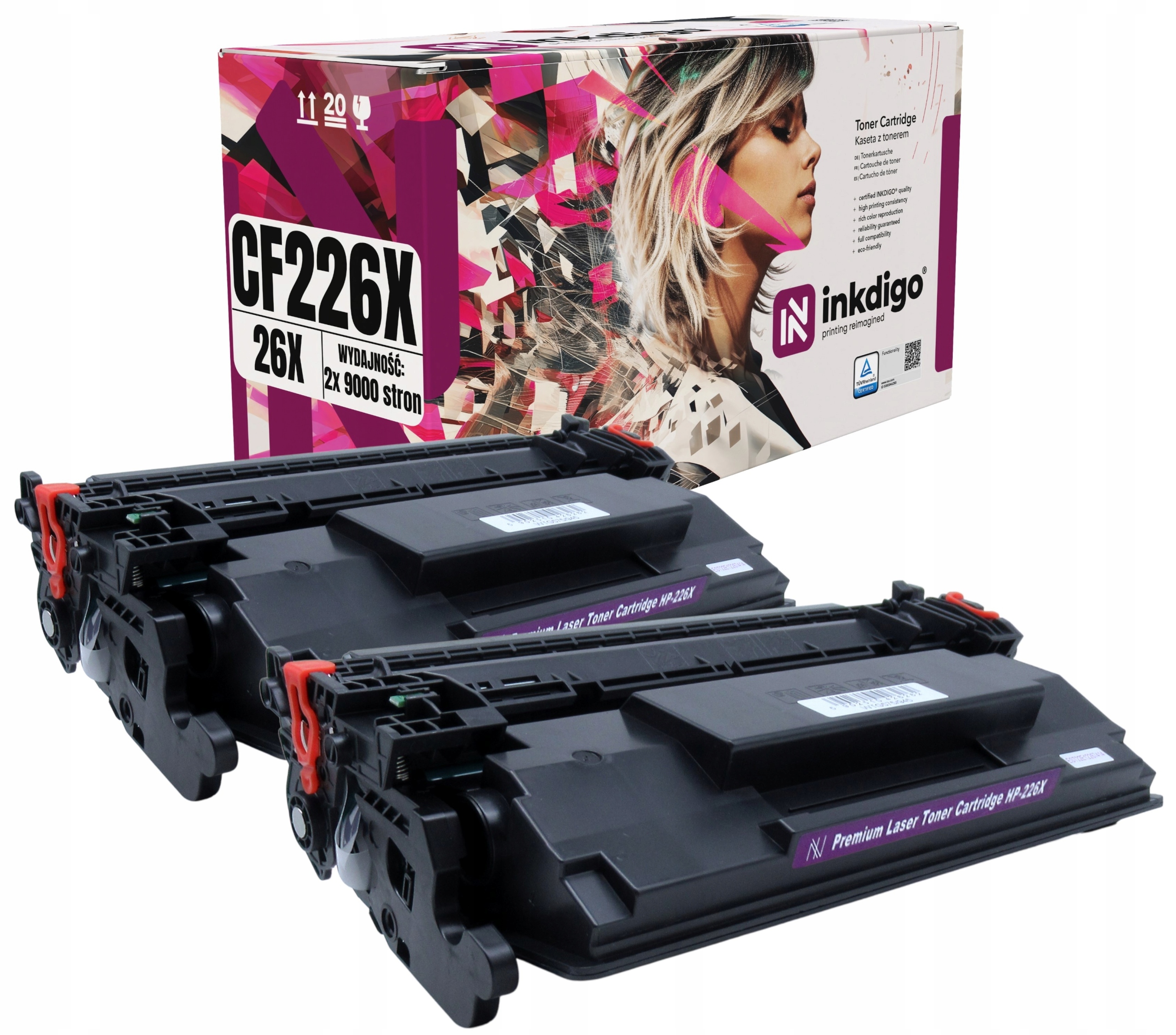 2x náhradní toner pro Hp LaserJet Pro M402 M426