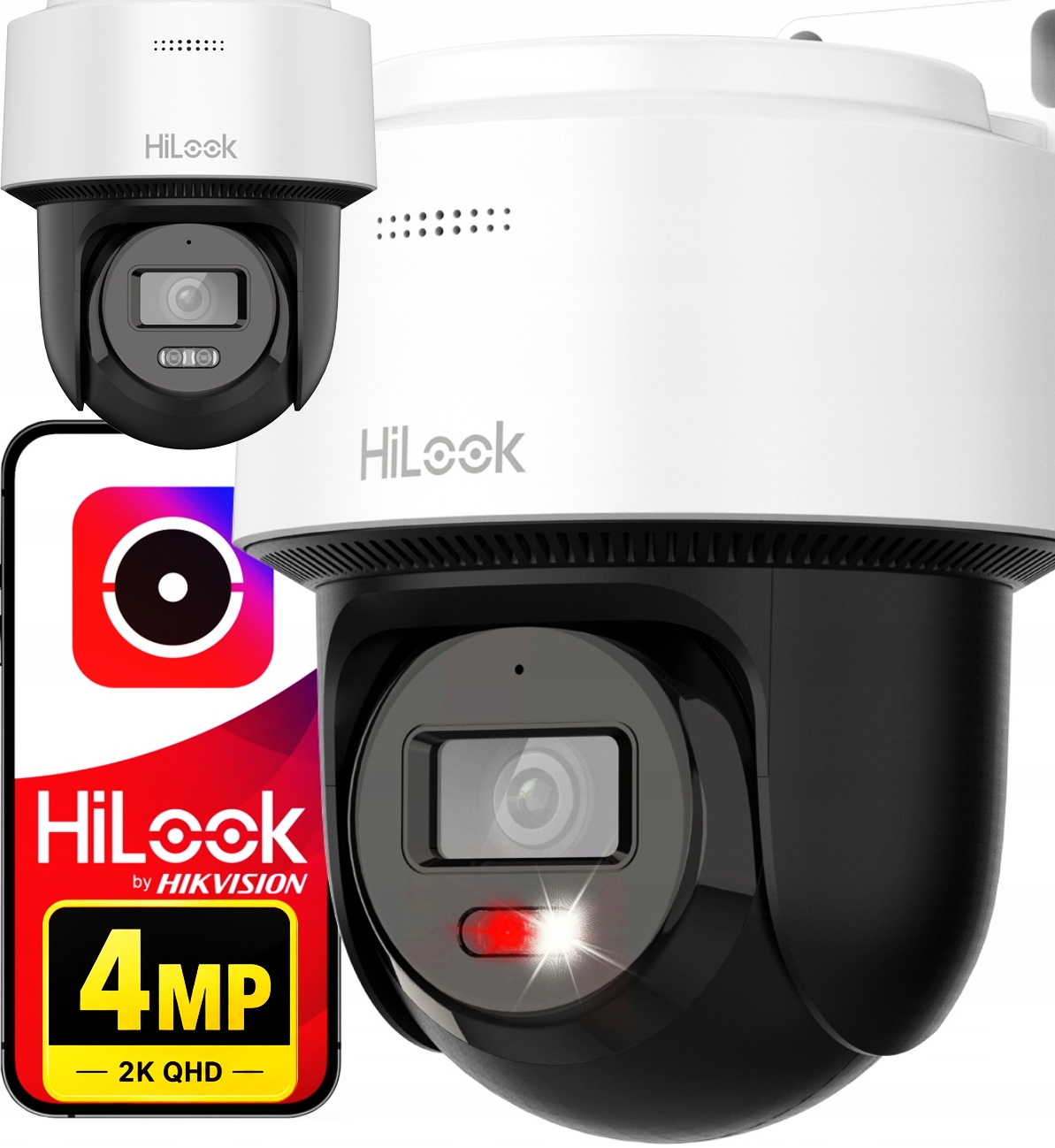 4Mpx vonkajšia otočná Ip kamera HiLook od Hikvision Audio PoE Slot Sd