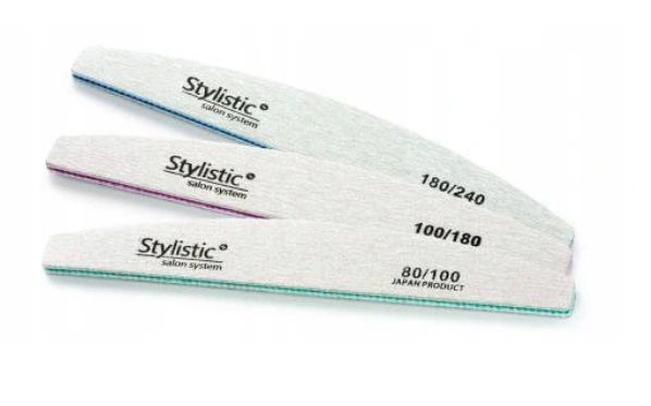 CLARESA STYLISTIC PILNIK DO PAZNOKCI ŁÓDKA PÓŁKSIĘŻYC 180/240 PILNICZEK Marka inna marka