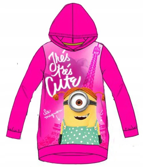 MINIONKI SUKIENKA Z KAPTUREM TUNIKA MINIONS R98 3Y