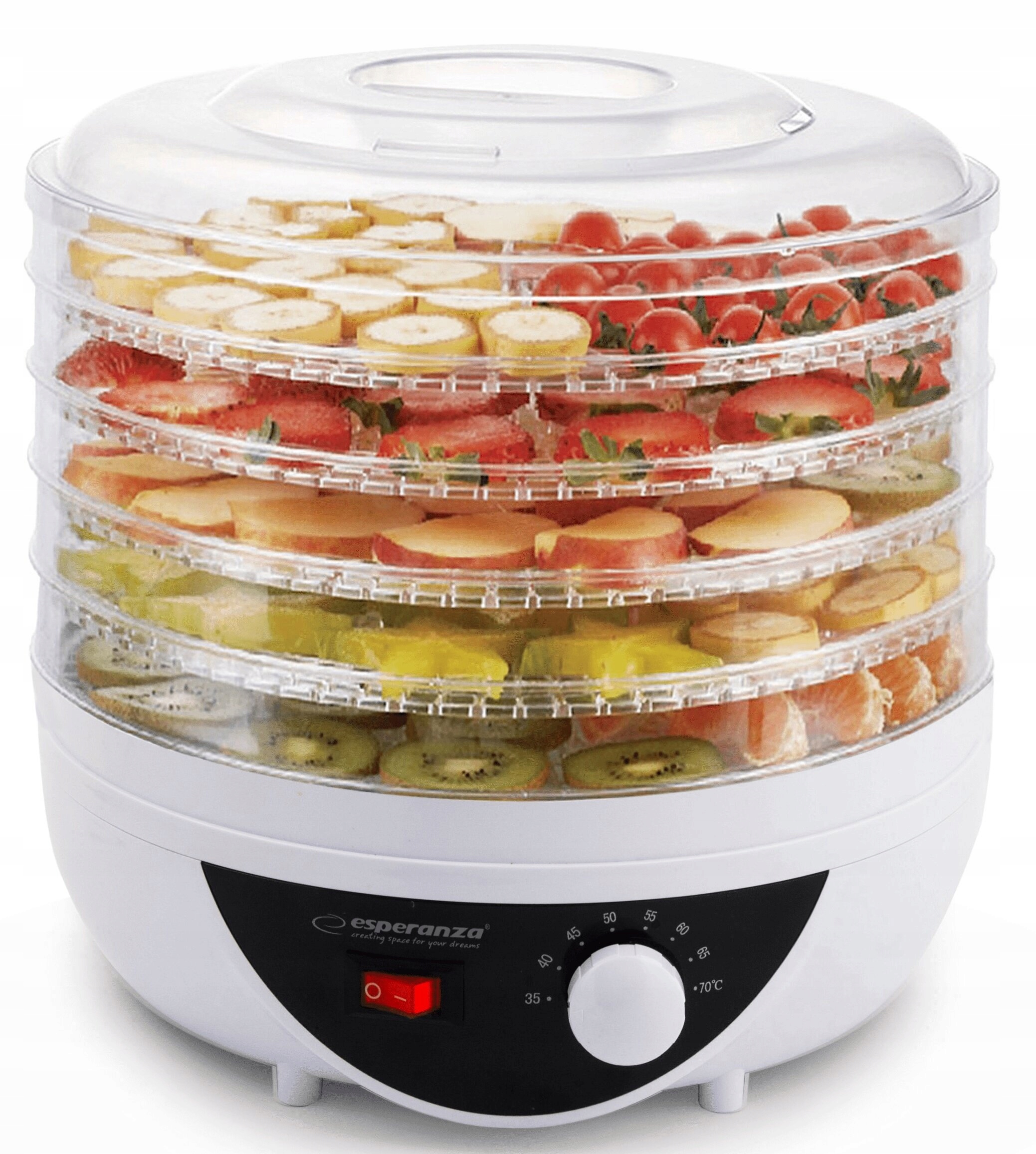 SUSZARKA DO GRZYBÓW WARZYW OWOCÓW ZIÓŁ MIĘSA RYB KWIATÓW ESPERANZA OKRĄGŁA