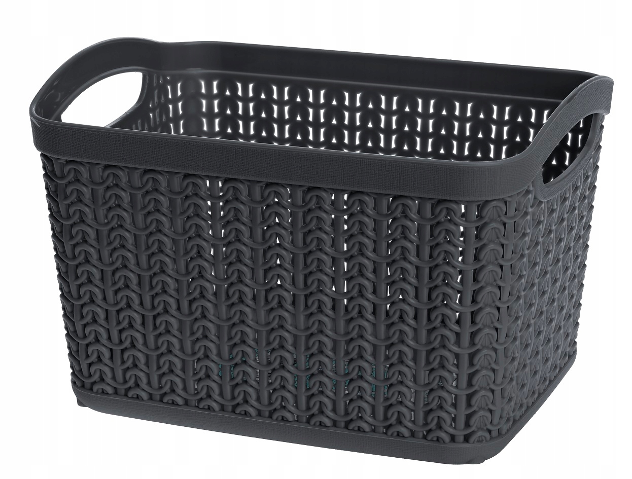 Koszyk prostokątny organizer WILLOW 3,3L grafitowy