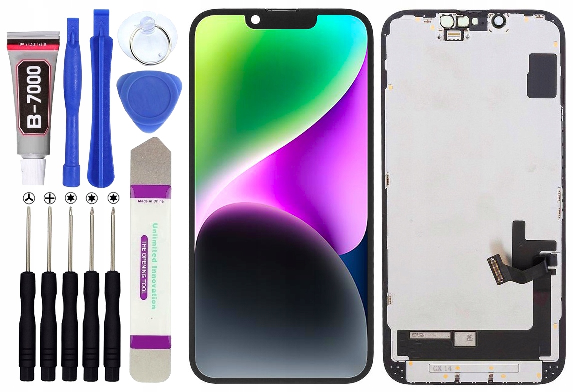 Oled displej Gx pro Apple iPhone 14 LCD displej Rámeček