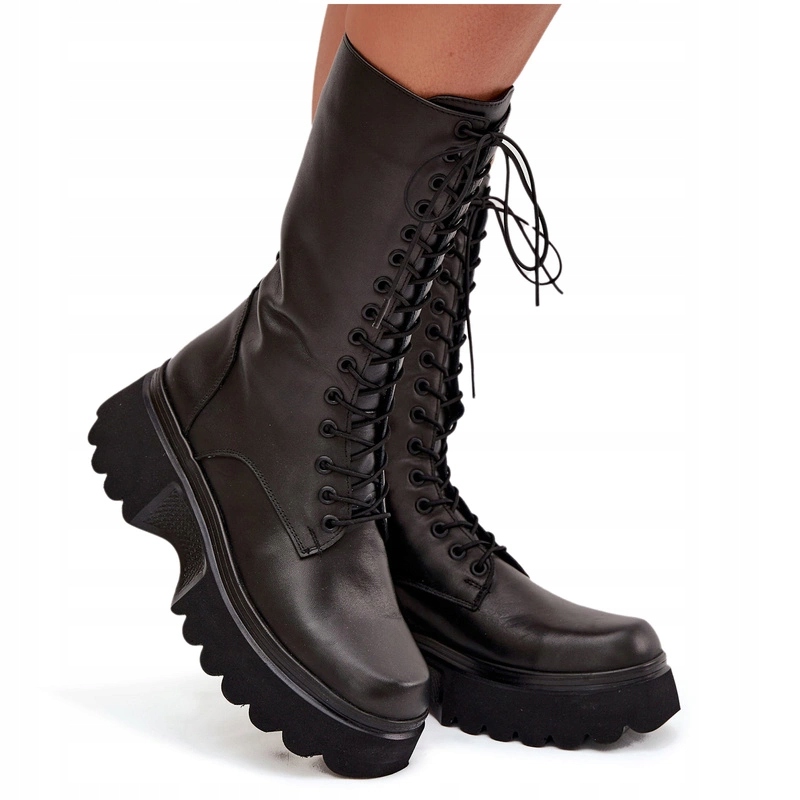 Kozačky Kanady Do Poloviny Lýtka Zateplené Na Zip Artiker 57C2282 Černé 36