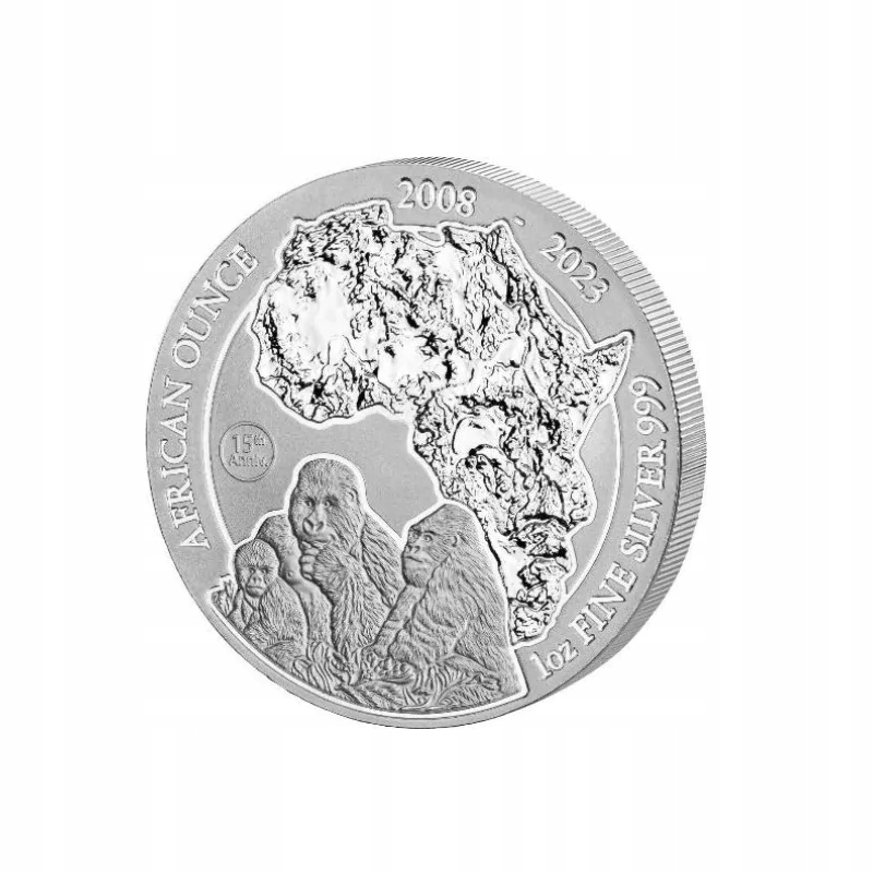 Srebrna Moneta African Ounce: Mountain Gorilla 2023, 1oz