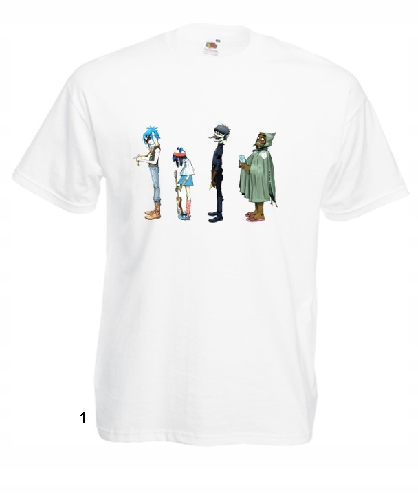 

Koszulki Wzory Gorillaz Damon Albarn Jamie Hewlett