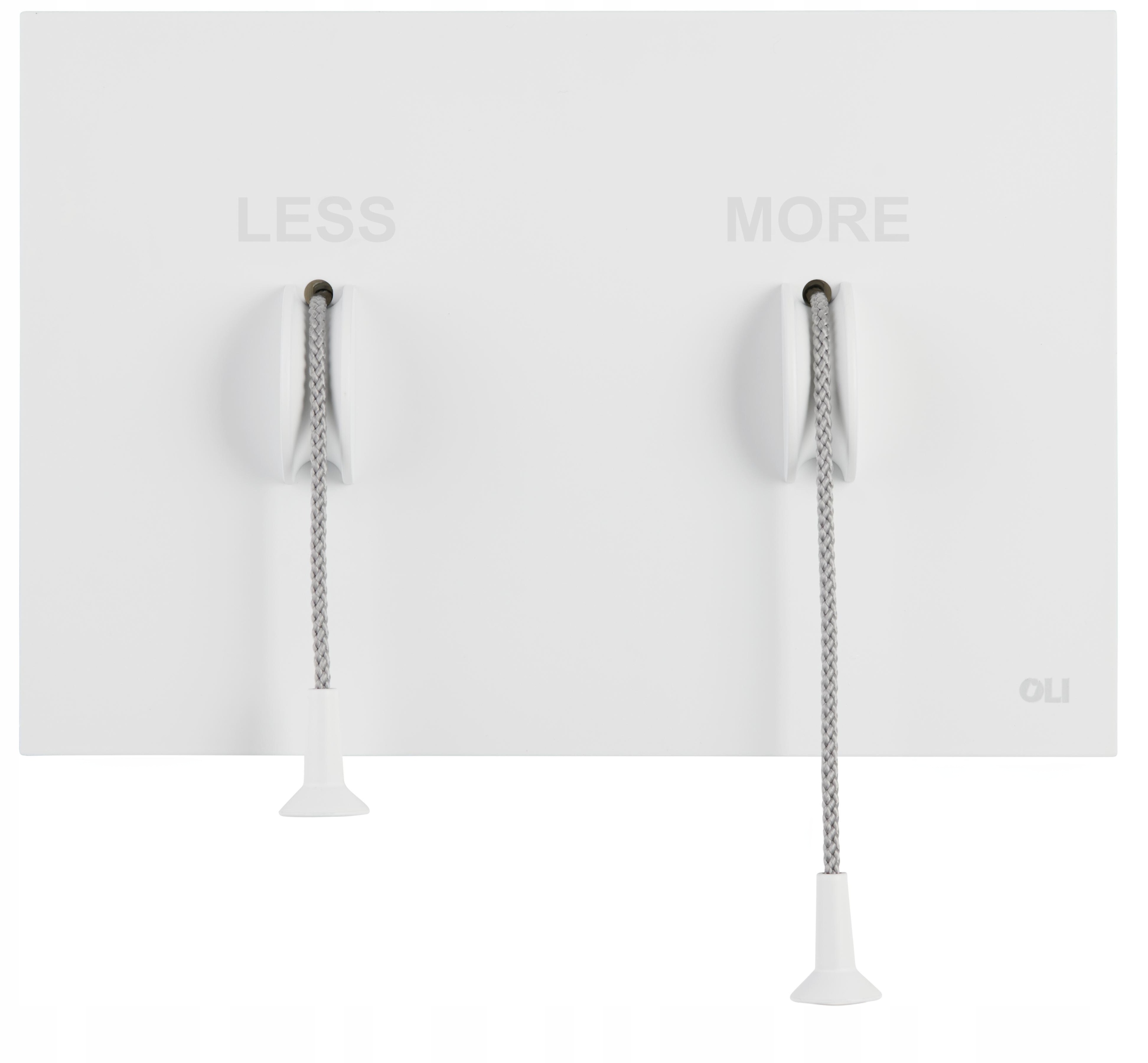 Splachovací tlačítko pro Wc Oli bílé Less Is More pro podomítkový rám