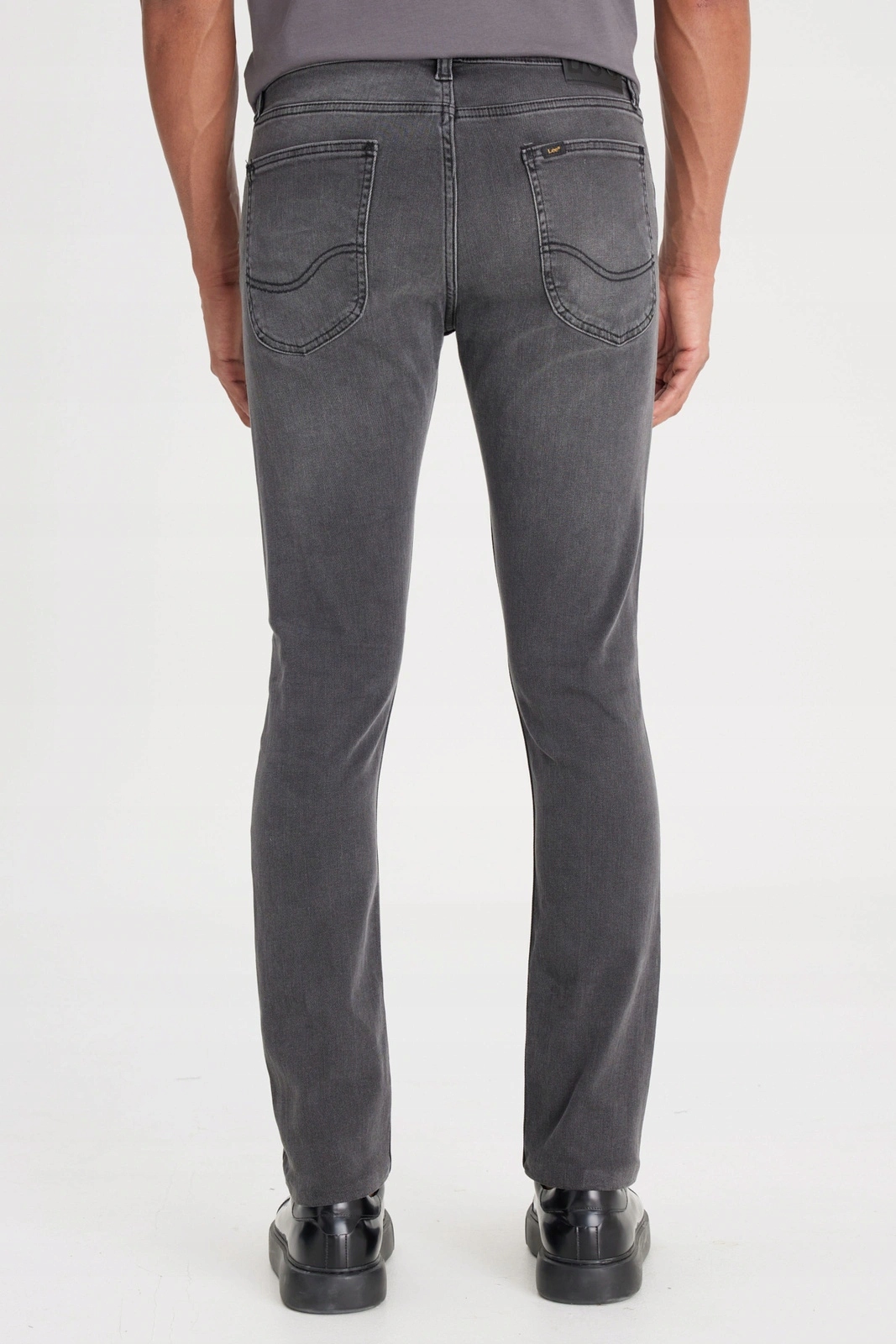 Męskie spodnie jeansowe zwężane Lee Luke Anthracite 112388523 33/30