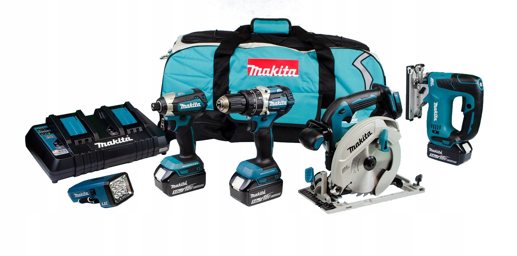 Zestaw combo elektronarzędzi 18V DLX5043PT MAKITA (DLX5043PT) • Cena