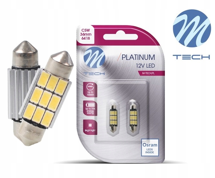 

2x Osram Led C5W C10W 36mm ***mocne 450lm***CANBUS