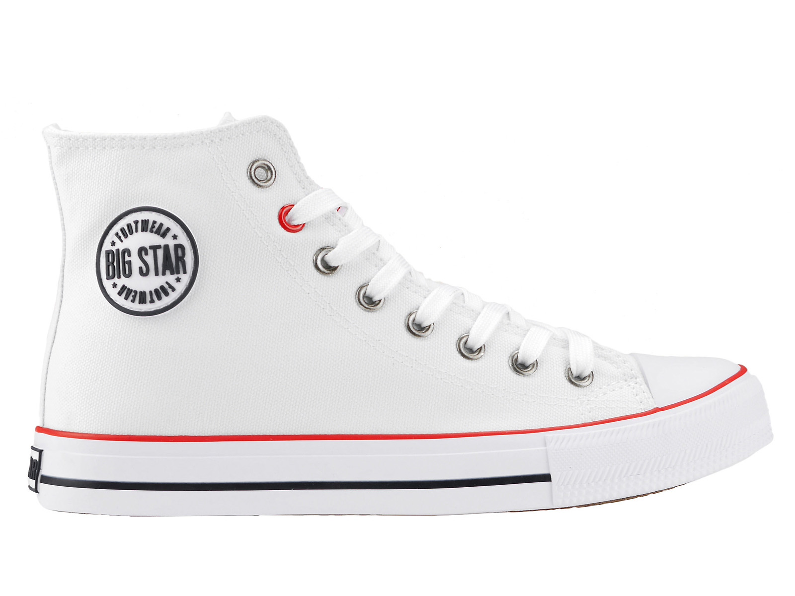 

Trampki damskie Big Star wysokie Białe r. 37