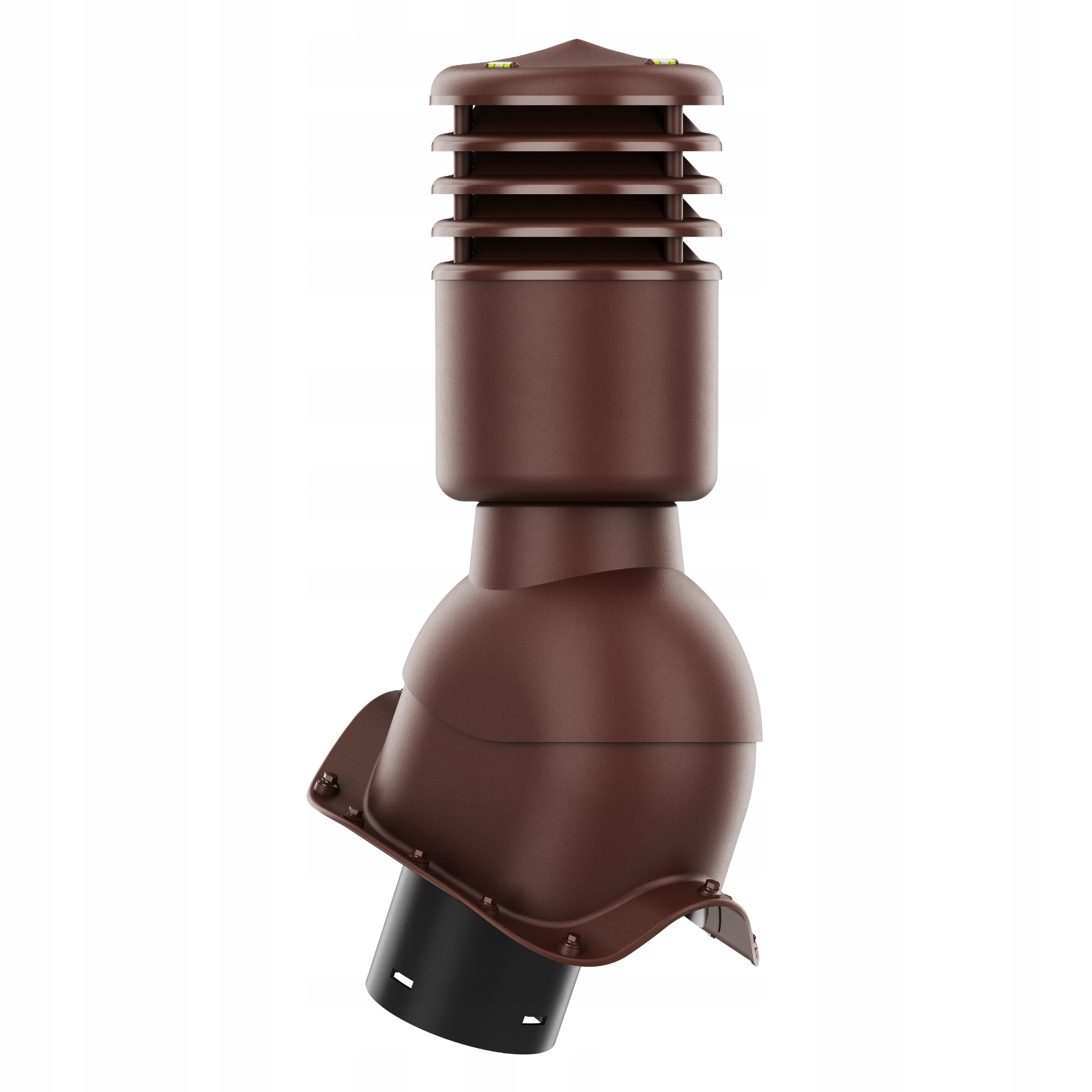 větrací komín Izolovaný Smart fi125 pro vlnitou desku Bronz 8017