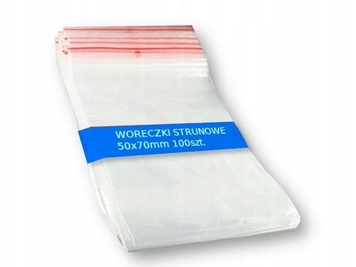 

Torebki Woreczki Strunowe 50X70 mm 5/7 100SZT
