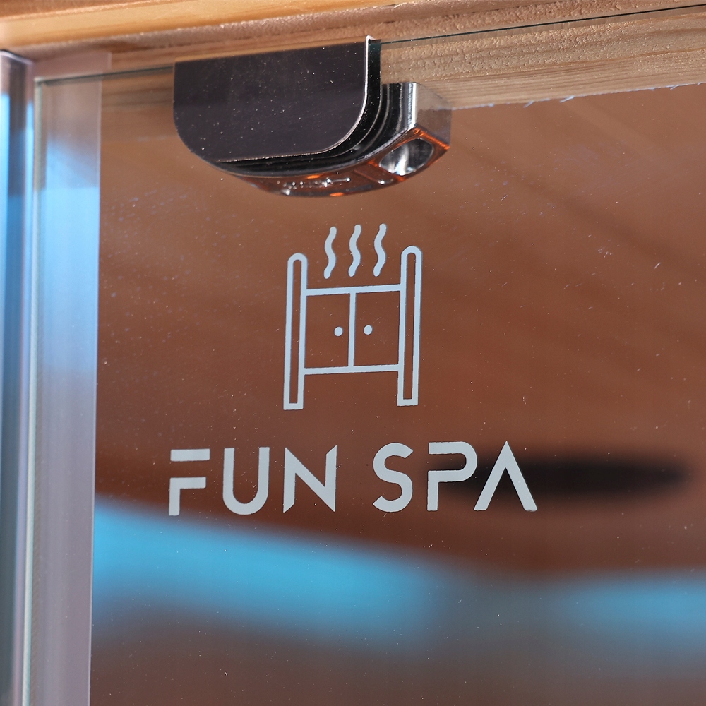 White Spa infraraudonųjų spindulių sauna, 2 asmenims, 120 x 106 x 190 cm nuotrauka 14