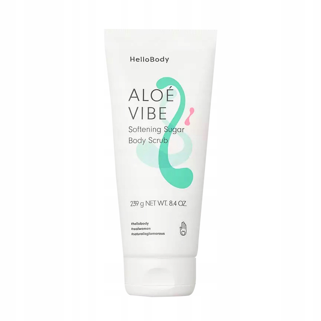 Hello Body Aloe Vibe Cukrowy Peeling do Ciała