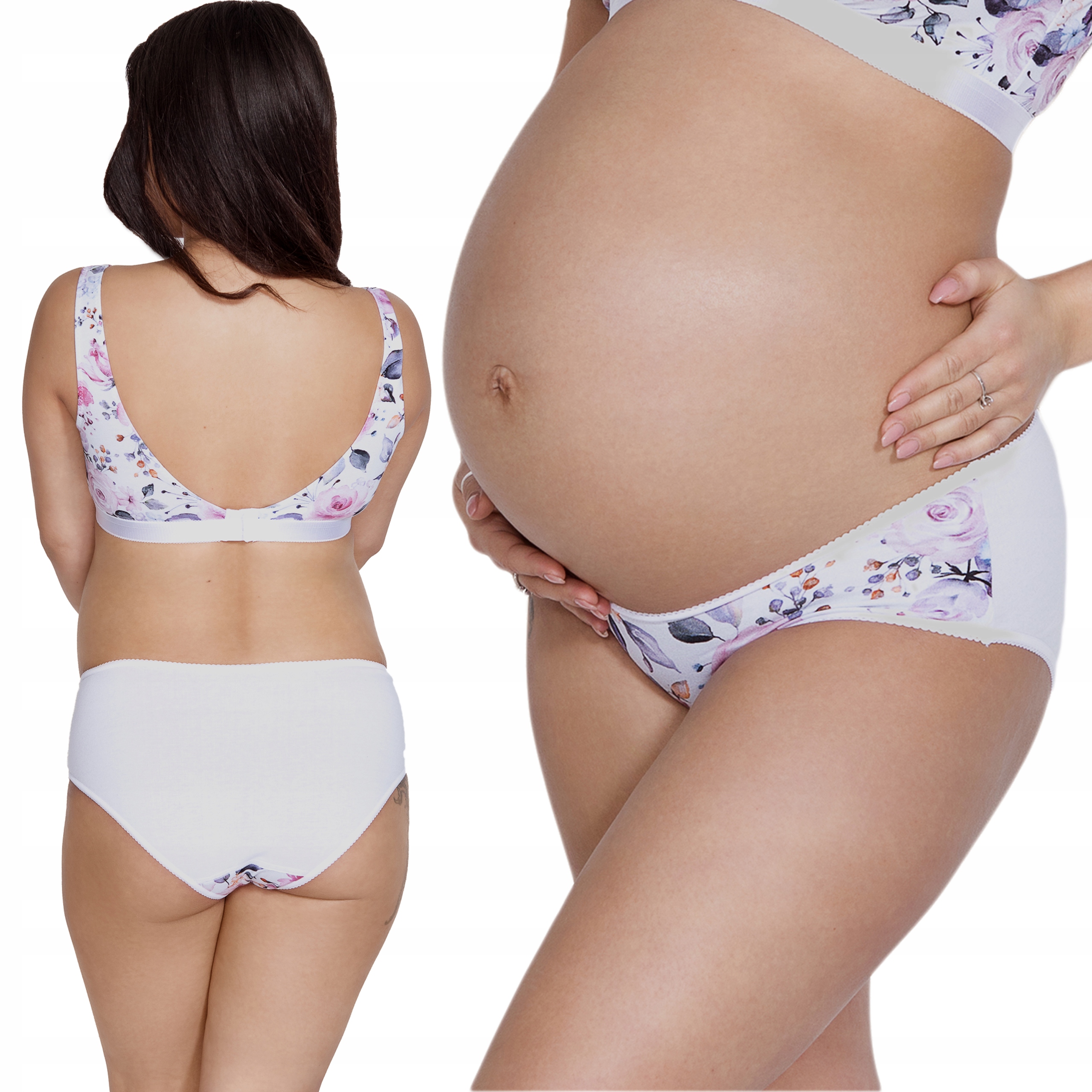 

Mitex Mama Majtki Ciążowe Bawełniane Kwiatowy XL